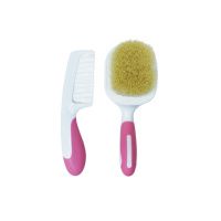 Набір гребінець і щітка з натурального ворсу MGZ-0725(Pink)
