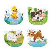 Дитячий пазл 4 в 1 "Baby puzzle. День на фермі" 300687 набір 4 в 1