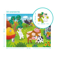Дитячий пазл "Корови й козенята" 300683, 30 елементів