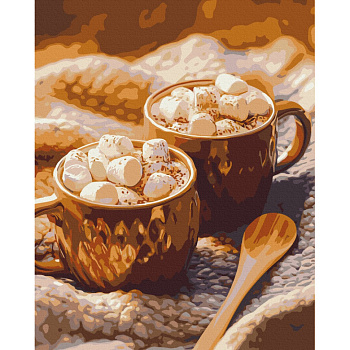 Картина за номерами "Какао з зефірками" BS54440, 40х50 см