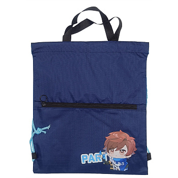 Дитяча сумка для взуття "Anime" 2-54-1(Blue) 40 x 35 см 