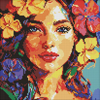 Алмазна мозаїка "Тропічна мрія" ©art_selena_ua AMO8264, 30х30 см