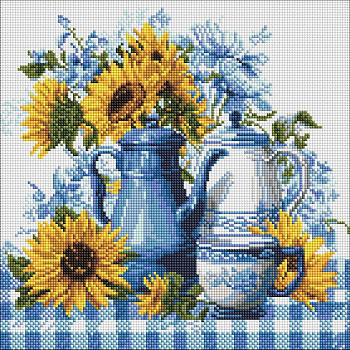 Алмазна мозаїка "Сонячна кава" ©art_selena_ua AMO8342, 40х40 см