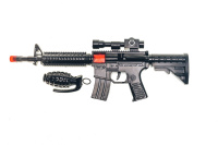 Іграшковий автомат-тріскачка "M16" з гранатою Golden Gun 803