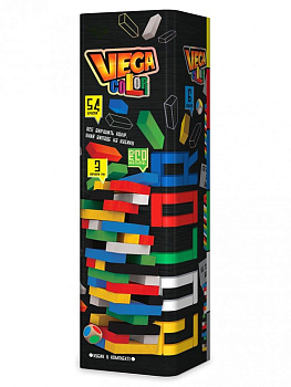 Дитяча настільна гра Дженга "VEGA COLOR" GVC-01U різнобарвна