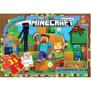 Дитячий пазл "Minecraft" MC796 плакат 35 елементів