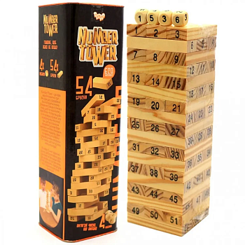 Настільна гра, що розвиває "NUMBER TOWER" рус. NT-01U