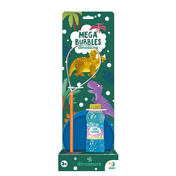 Мильні бульбашки "Mega Bubbles Динозаври" 500122 з тарілкою 450 мл