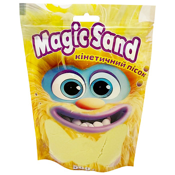 Креативна творчість "Кінетичний пісок Magic sand" 39403-5 жовтий 500 грам