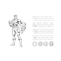 Дитячі пазли SUPER МАХІ Marvel "Разом сильніше" Trefl 41007 24 елементи, з розфарбовкою