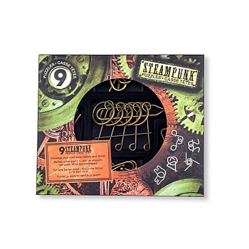 Набір головоломок 9 Steampunk Puzzles | Brown set 473206
