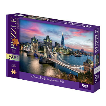 Пазли класичні "Tower Bridge in London"C500-15-08, 500 елементів