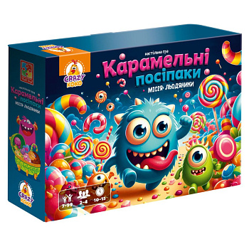 Настільна гра-бродилка "Карамельні посіпаки" VT8055-45, 4 фігурки монстриків