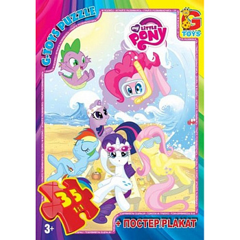 Дитячий пазл "My little PONY" MLP006 постер 35 елементів