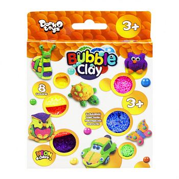 Набір для творчості "Bubble Clay" BBC-04-01U, 8 кольорів