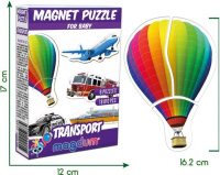 Набір магнітів Magdum Baby puzzle Транспорт ML4031-24 EN