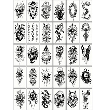 Набір дитячих тимчасових татуювань "Чорні міні №5" black-tattoo-mini-set-5-T