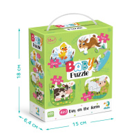 Дитячий пазл 4 в 1 "Baby puzzle. День на фермі" 300687 набір 4 в 1
