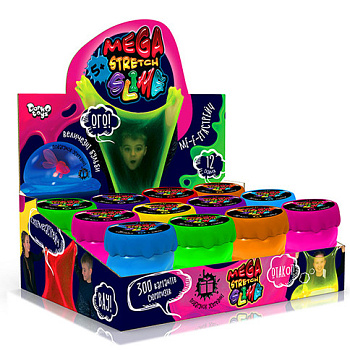 В'язка маса "Mega Stretch Slime" SLM-10-01U, 200 г