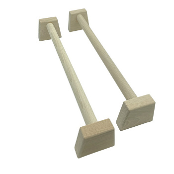 Паралетси, упори для віджимання дерев'яні Wood Gym Push Up NE-WD-50 з бука 50 см 2 шт