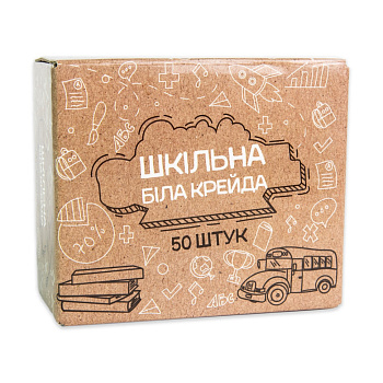 Великий набір "Шкільна крейда" 50133 в наборі 50 штук 