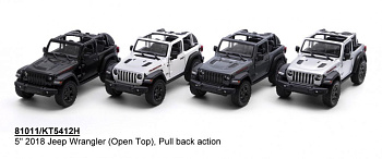 Колекційна іграшкова машинка Jeep Wrangler KT5412WH інерційна