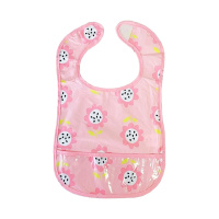 Дитячий слинявчик клейончатий MGZ-0601(Pink) на липучці