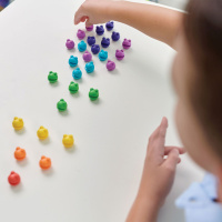 Ігровий набір для навчання рахунку "Веселі жаби Numberblobs" Learning Resources HM94490-UK 120 жабок