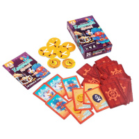 Дитяча карткова гра "Карррамба пірати! Vladi Toys" VT8077-07, 50 карт 12 монет, правила гри