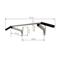 Турнік настінний Wide білий NE-TR-15W