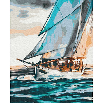 Картина за номерами "Морська подорож" ©Понамарчук Ірина Brushme BS53299 40х50 см
