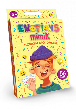 Карткова гра "Emotions Mimik" EM-01-01U укр. мовою