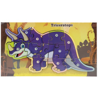 Дерев'яний пазл-вкладиш "Triceratops" MD 1924-9, 10 елементів