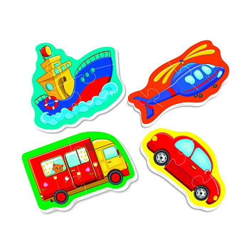 Дитячі пазли Baby puzzle "Транспорт" Vladi toys VT1106-96