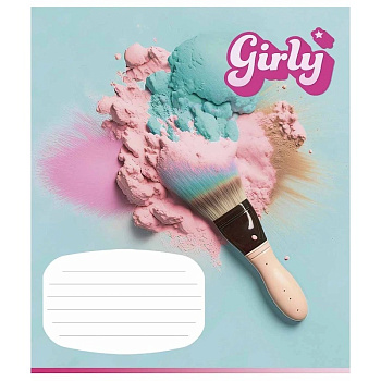 Зошит учнівський "Girly" Школяр 012-3330L-4 в лінію, 12 аркушів 