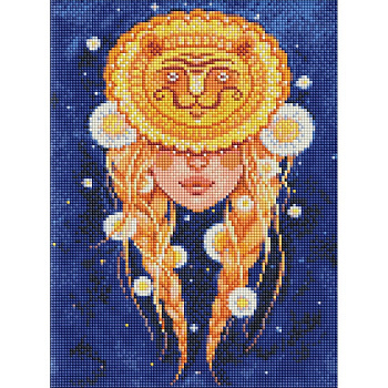 УЦІНКА! Алмазна мозаїка "Лев" ©lesya_nedzelska_art AMO7566-UC 30х40 см