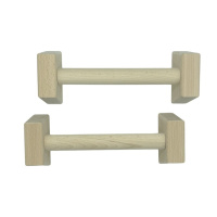 Паралетси, упори для віджимання дерев'яні Wood Gym Push Up NE-WD-40 з бука 40 см 2 шт