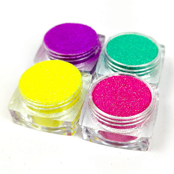Набір гліттера для біо-тату «Райдужний №5» glitter-set-4x-5, 4 кольори 