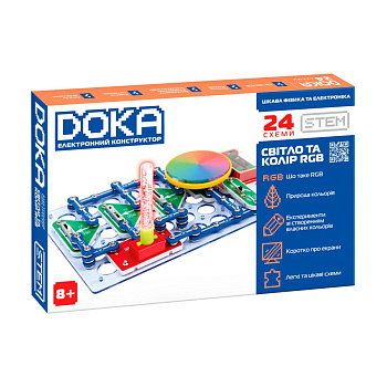 Електронний конструктор "Світло та колір RGB" D70700 зі світлом