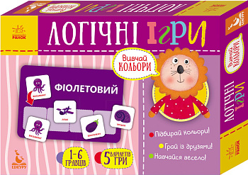 Дитячі логічні ігри "Вивчай кольори" 918001, 24 картки укр. мовою