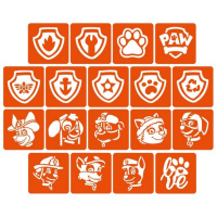 Набір трафаретів для біо-тату "Щенячий патруль" paw-patrul_5x5_18_1