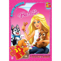 Дитячий пазл "Barbie" BA017 постер 35 елементів