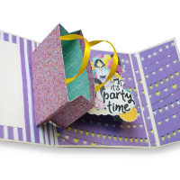 Набір для створення pop-up листівки "Party Girl" FDGCK-052, 14 x 16 см