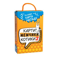 Настільна гра Strateg Карти мемчики та котики 2 розважальна укр 30927