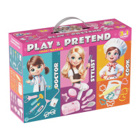 Дитячий ігровий подарунковий набір 3 в 1 "Play&pretend" 2277TXK лікар, стиліст, кухар