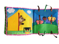 Текстильна розвиваюча книга для малят Bambini "Щеня" 403655