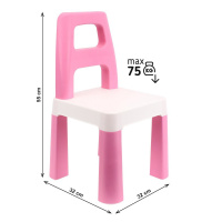 Дитячий стілець "Kids Chair" 0167TXK рожевий, до 75 кг