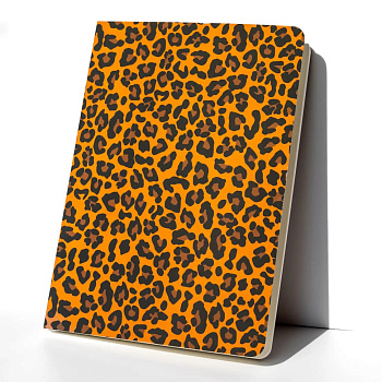 Блокнот "Leopard" CBRT-0356 у крапочку, леопардовий, формат А5, 144 аркуша